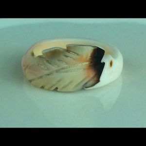 Real seashell ring